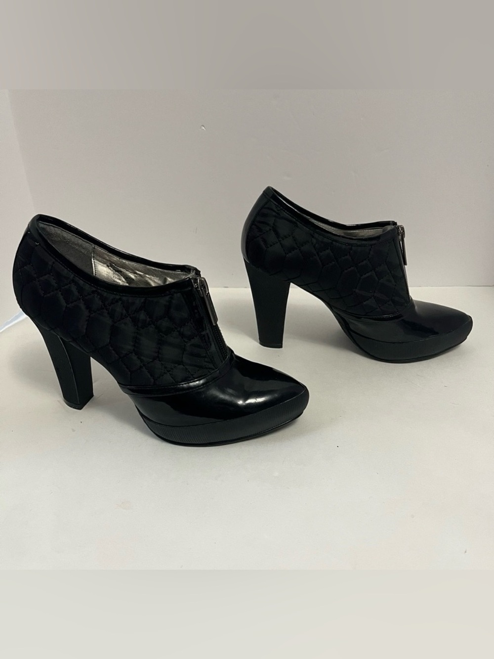 CALVIN KLEIN HEELED SHOOTIES black Wednesday Addams shoes women’s size 6